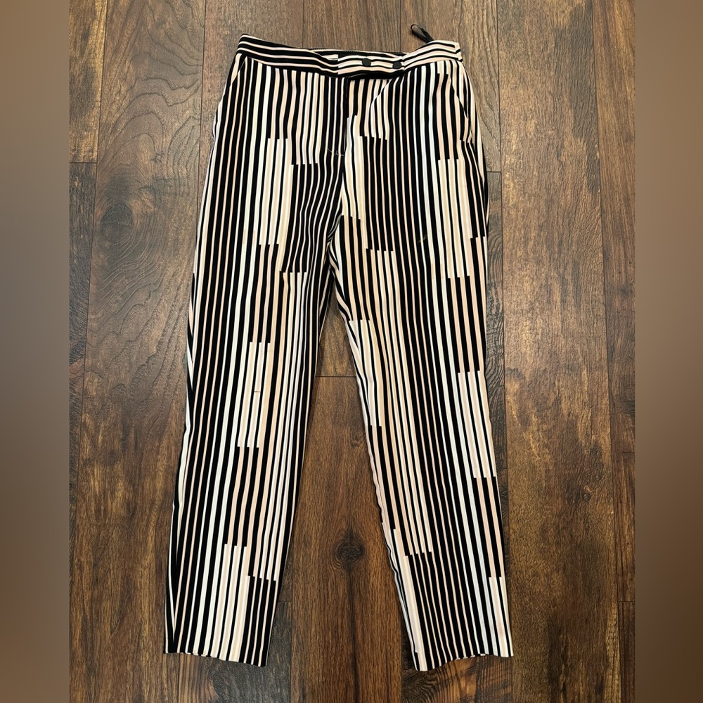 Topshop Slim Tapered Faux Satin Pants
